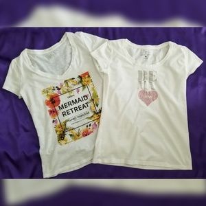 Two New York & Company T-shirts